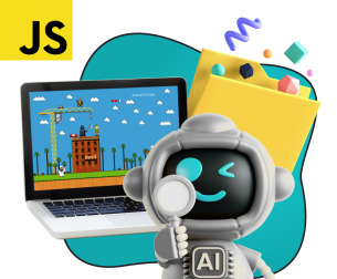 Язык программирования JavaScript + AI. Проектное обучение + геймификация + AI-помощники - КИБЕРшкола программирования для детей, компьютерные курсы для школьников, начинающих и подростков - KIBERone г. Внуково